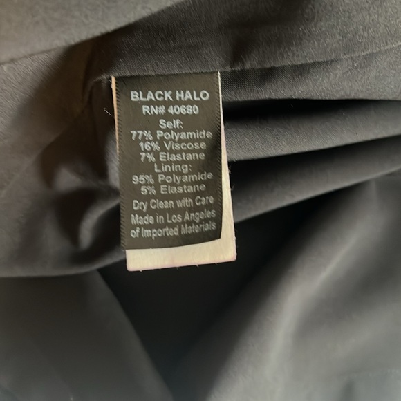 Black Halo tailored dress size 2 - Picture 3 of 9